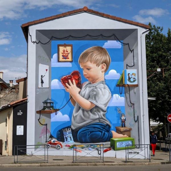Трёхмерные граффити французского уличного художника Braga Last One (23 фото)