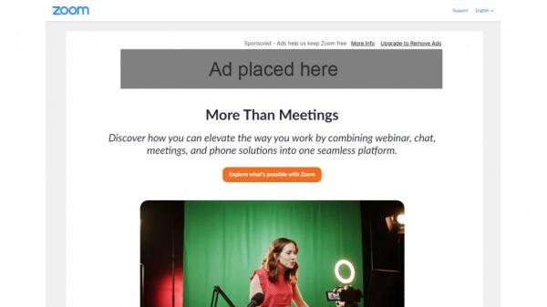 Zoom тестирует показ рекламы для пользователей с бесплатными аккаунтами | Канобу